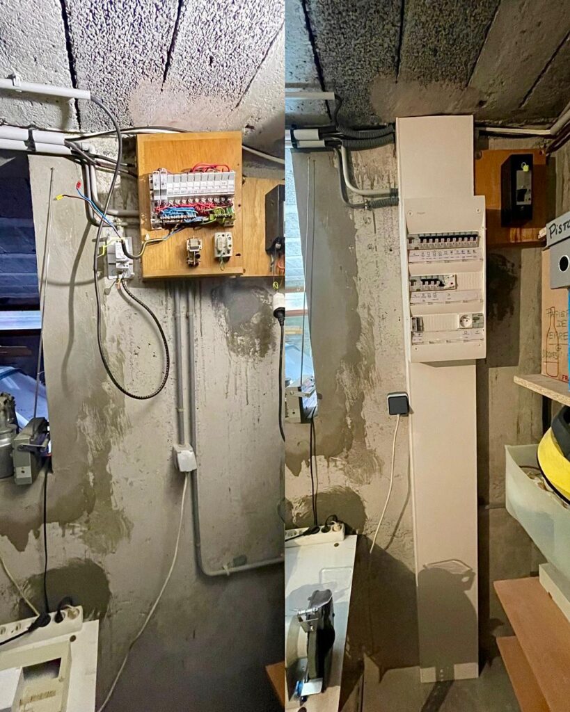 photo d'une installation de courant fort 